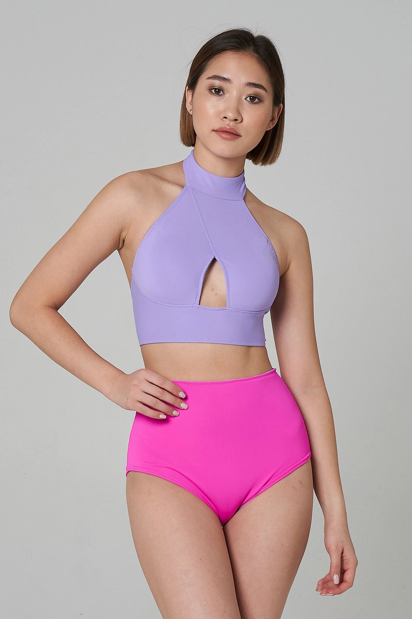 Double-sided High Bottom - Lilac/Hot Pink