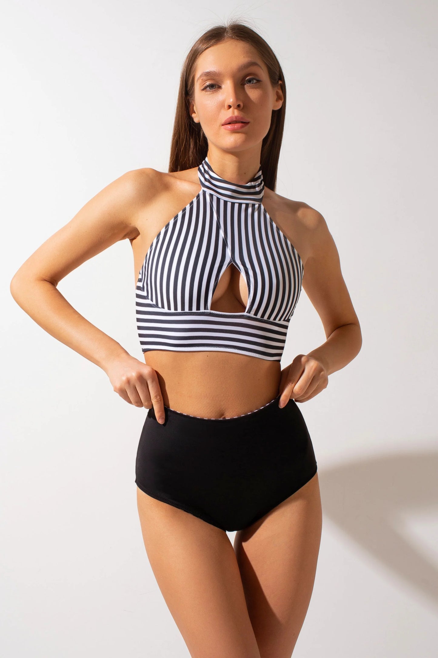 Double-sided High Bottom - Stripes/Black