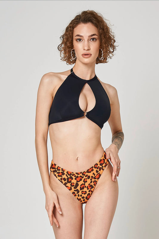 Boston Bottom - Orange Leopard