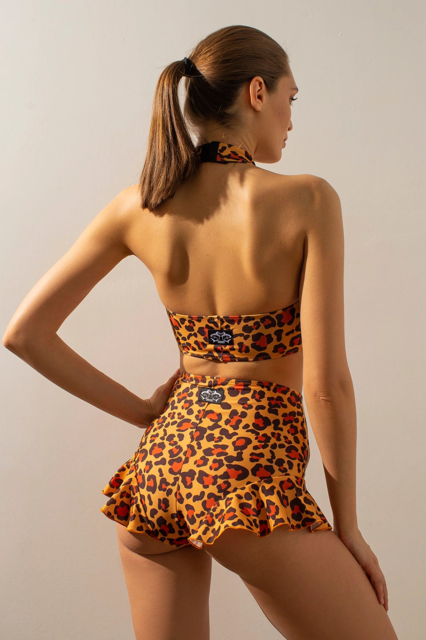 Sun Bottom - Orange Leopard