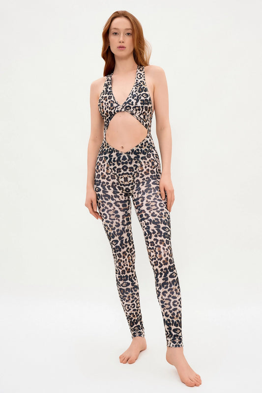 Benita Jumpsuit - Leopard