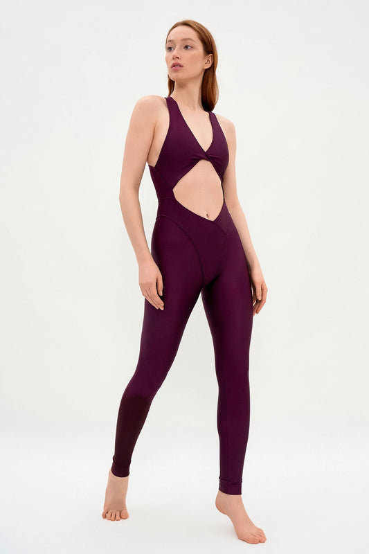 Benita Jumpsuit - Plum