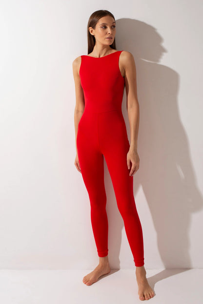 Carmen Jumpsuit - Red