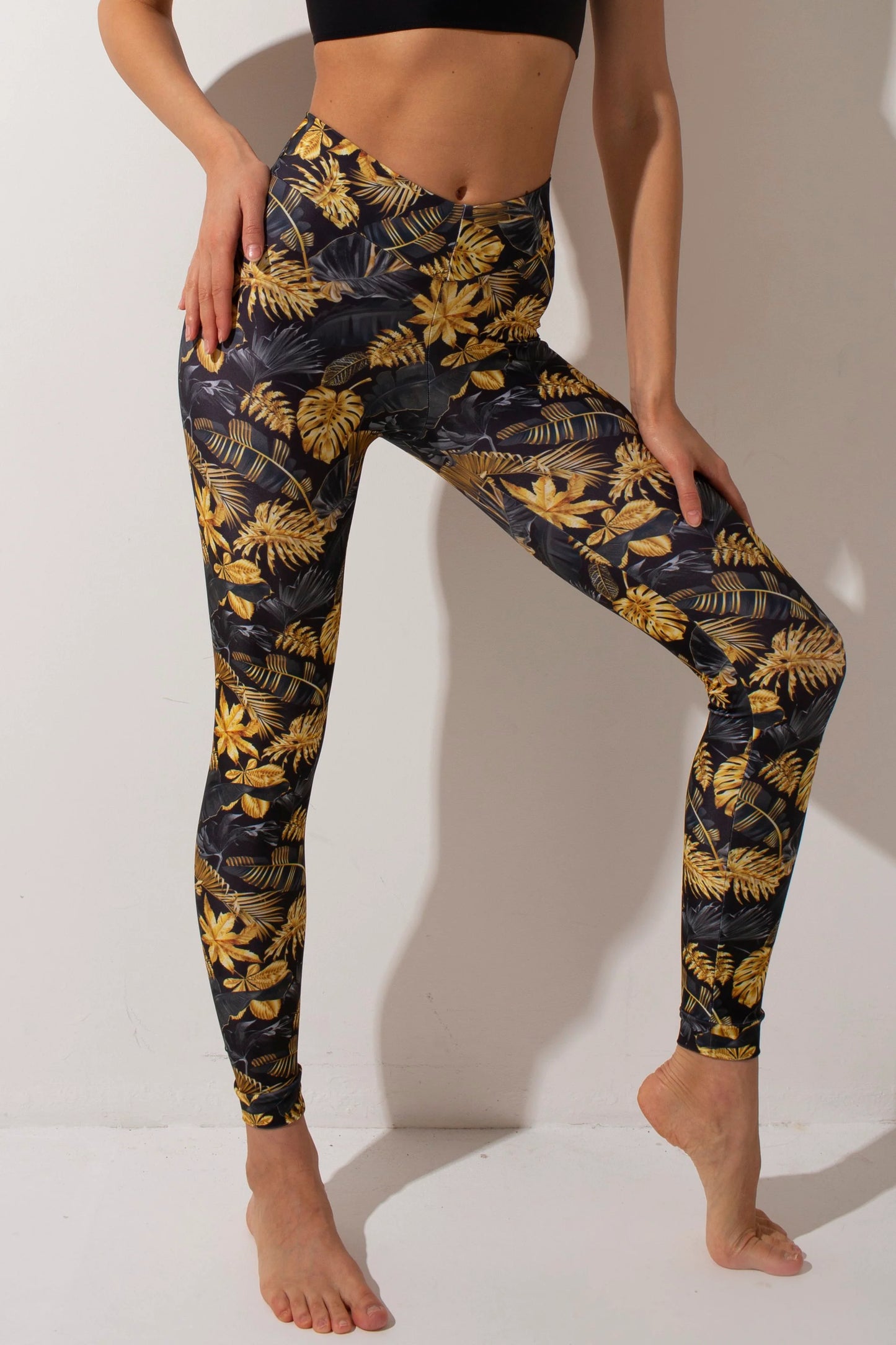 Basic Leggings - Gold Jungle