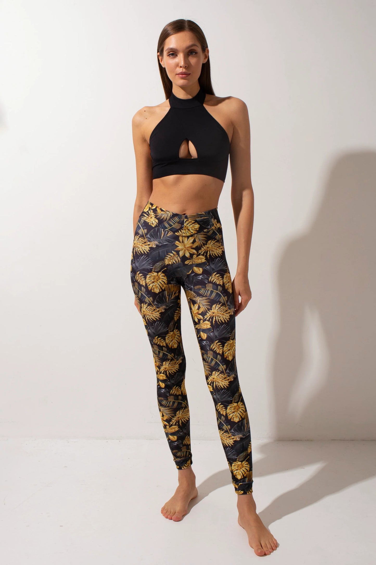 Basic Leggings - Gold Jungle