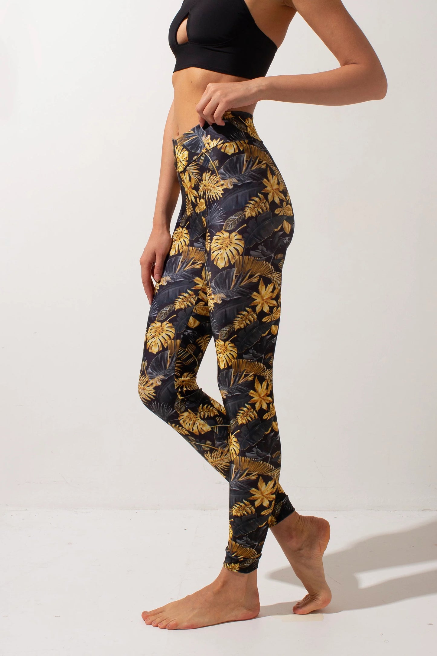 Basic Leggings - Gold Jungle