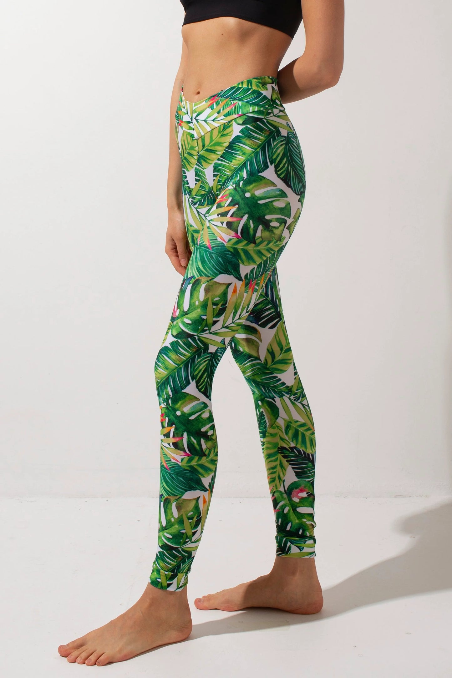 Basic Leggings - Green Fern