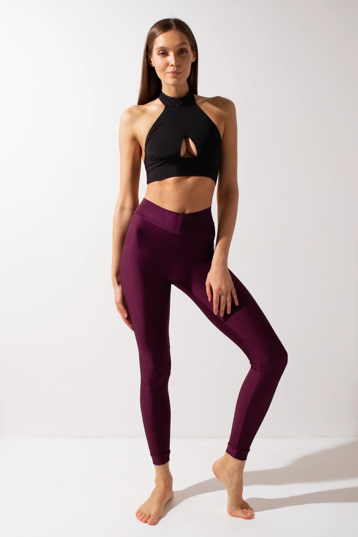 Basic Leggings - Plum