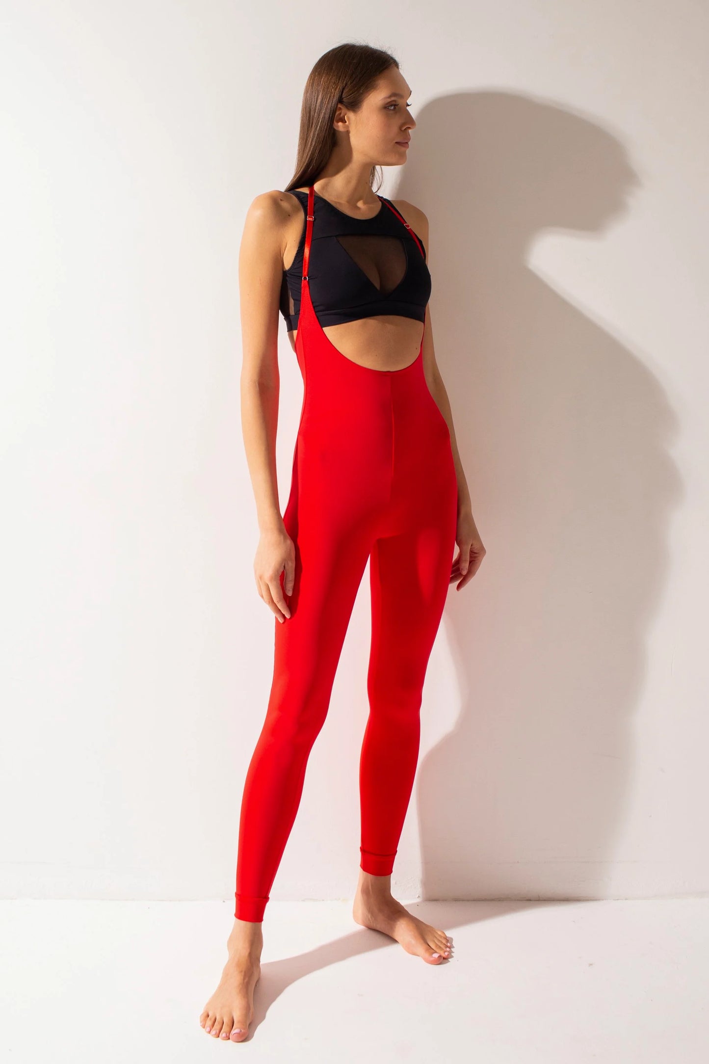 Sling Leggings - Red