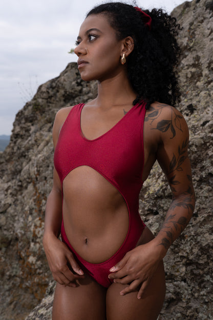 Vashkelita Bodysuit – Wine