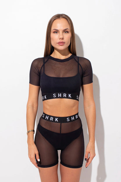 SHRK Setka Mesh Top- Black